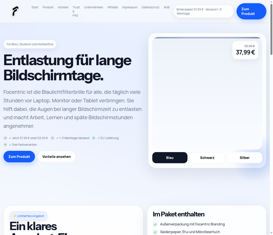 Focentric Website